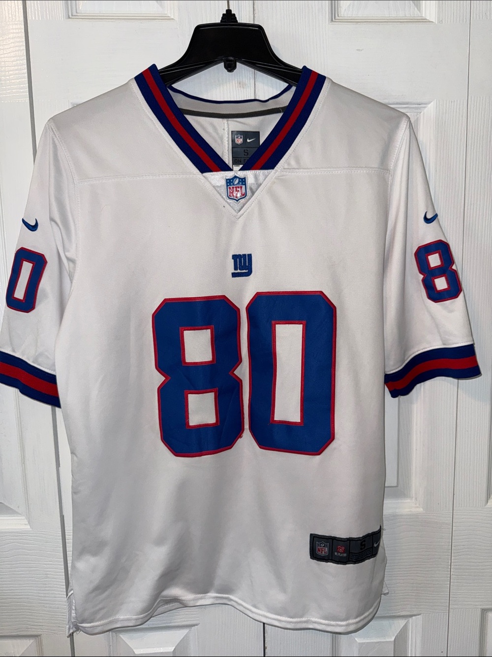 Nike Men’s NFL New York Giants No.80 Victor Cruz Jersey White Sz S